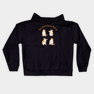 Cat in wednesday mood Kids Hoodie